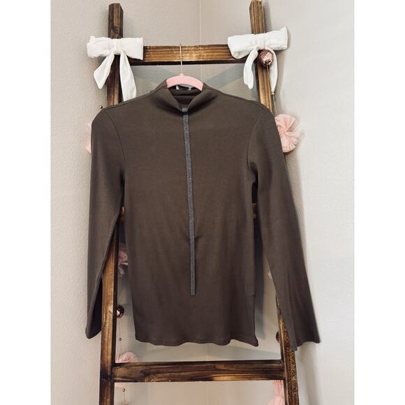 Brunello Cucinelli Long Sleeve Top Size M EUC Made in Italy Old Money - Picture 4 of 9